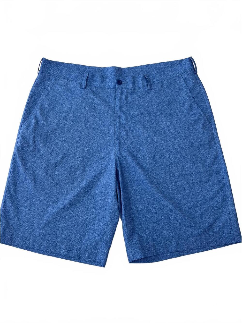 PGA Tour Golf Shorts Men’s 36 Cornflower Blue Performance Stretch Flat Front